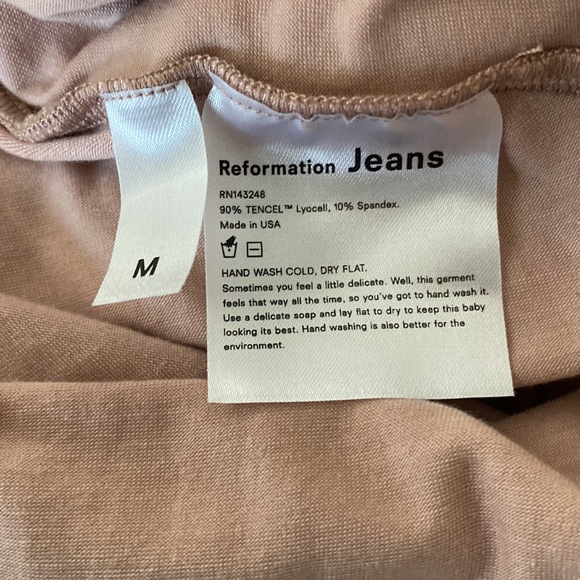 NEW Reformation Rou Midi Dress Blush Pink Size Medium - Picture 4 of 7